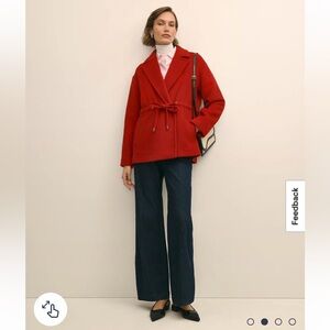 Brooks Brothers Wool Double-Faced Drawstring Waist Coat